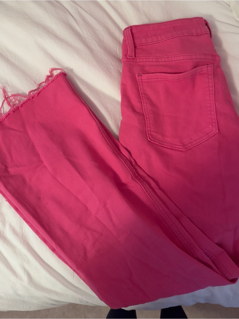 Pink Women's Hot Pink Jeans - Mid-Rise. Harper Heritage